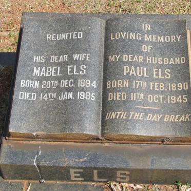 ELS Paul 1890-1945 &amp; Mabel 1894-1985