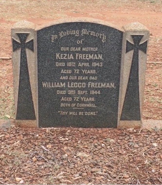 FREEMAN William Lecco -1944 &amp; Kezia -1943