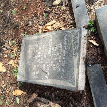 GROBLER Jacobus Johannes Phillipus 1874-1946 &amp; Johanna Christina VAN TONDER 1888-1967