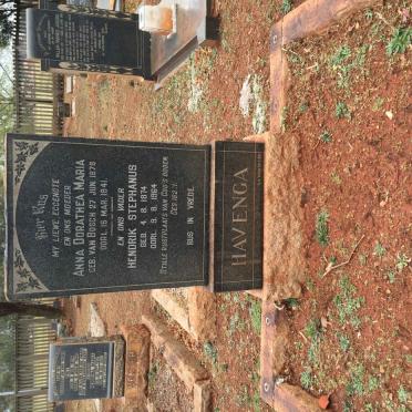 HAVENGA Hendrik Stephanus 1874-1964 &amp; Anna Dorathea Maria BOSCH 1878-1941