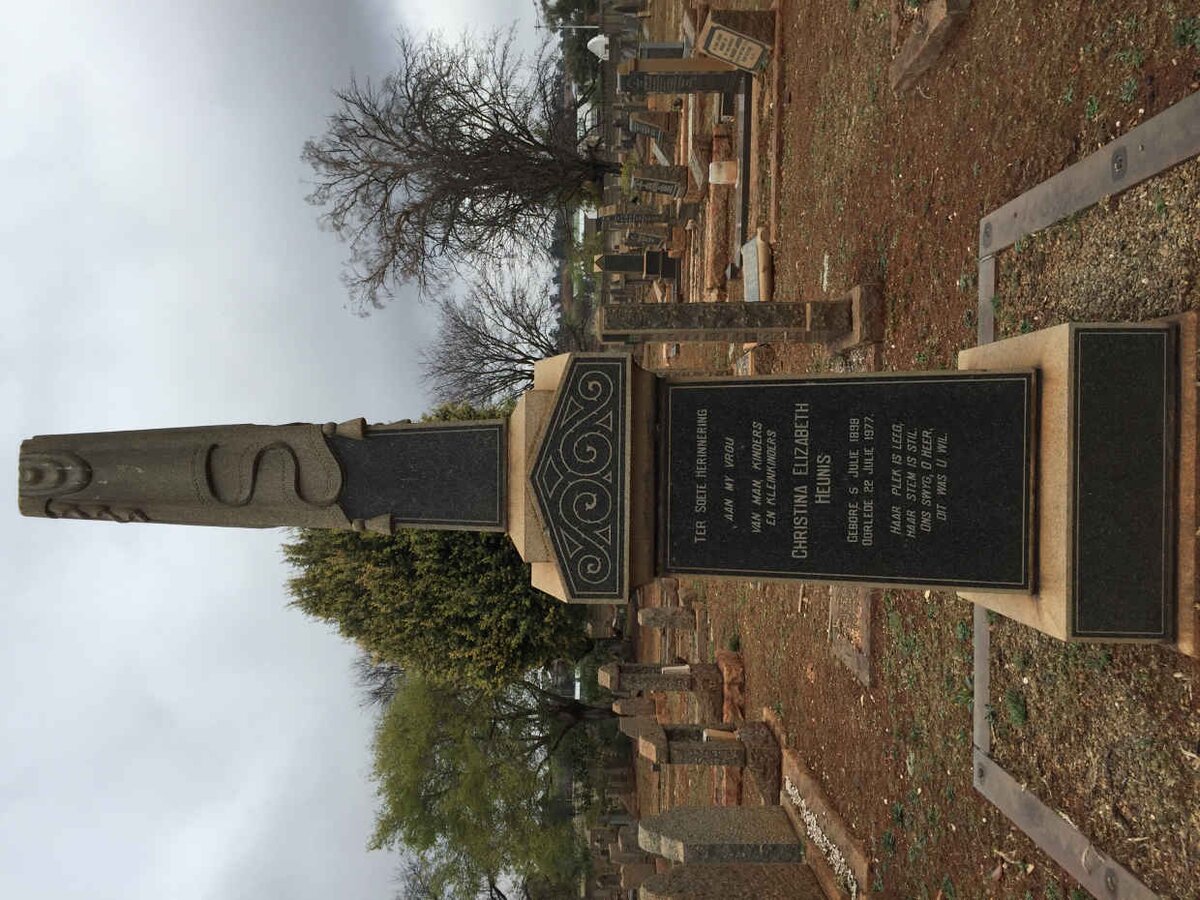 HEUNIS Christina Elizabeth 1898-1977