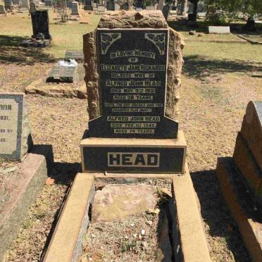 HEAD Alfred John -1945 &amp; Elizabeth Jane Richards -1931