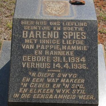 HEERDEN Barend Spies, van 1934-1936