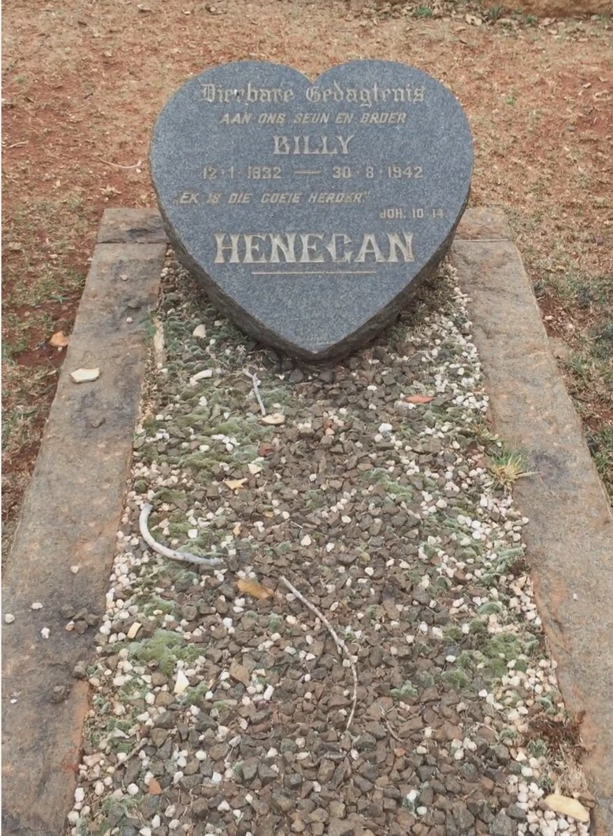 HENEGAN Billy 1932-1942