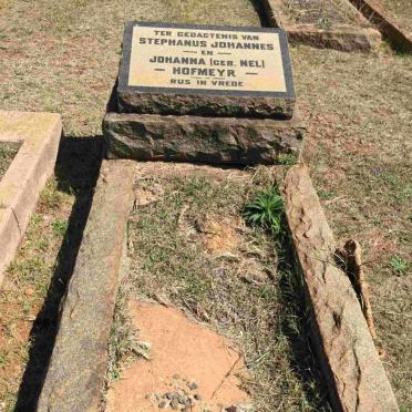 HOFMEYR Stephanus Johannes &amp; Johanna NEL