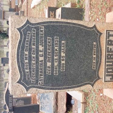 JOUBERT Catharina C.E. nee DIEDERICKS -1939