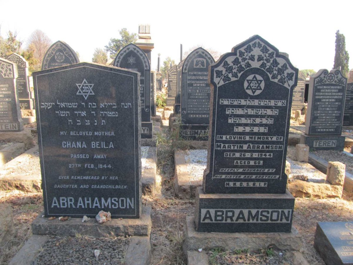 ABRAMSON Martin -1944 :: ABRAHAMSON Chana Beila -1944