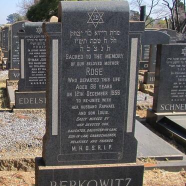 BERKOWITZ Rose -1956