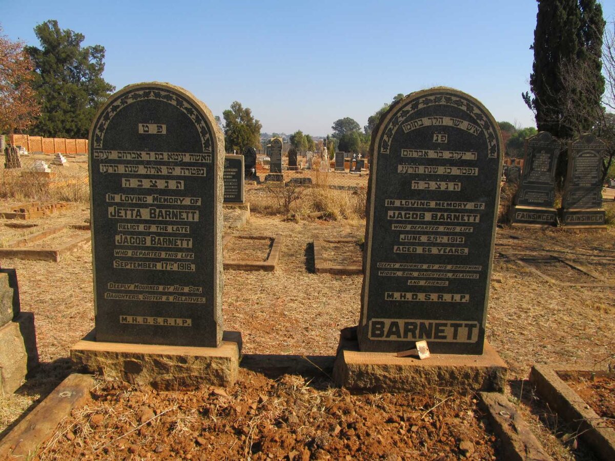 BARNETT Jacob -1913 &amp; Jetta -1916