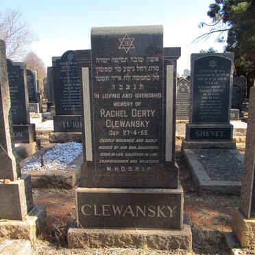 CLEWANSKY Rachel Gerty -1955