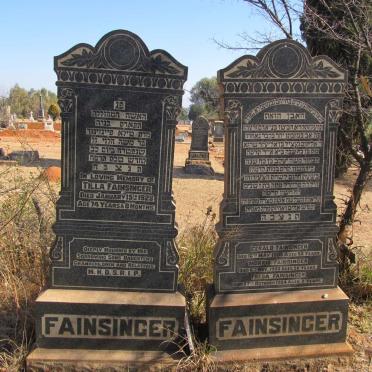 FAINSINGER Tilla -1928 :: FAINSINGER Gerald -1905 :: FAINSINGER Morris -1900 :: FAINSINGER Freda -1904