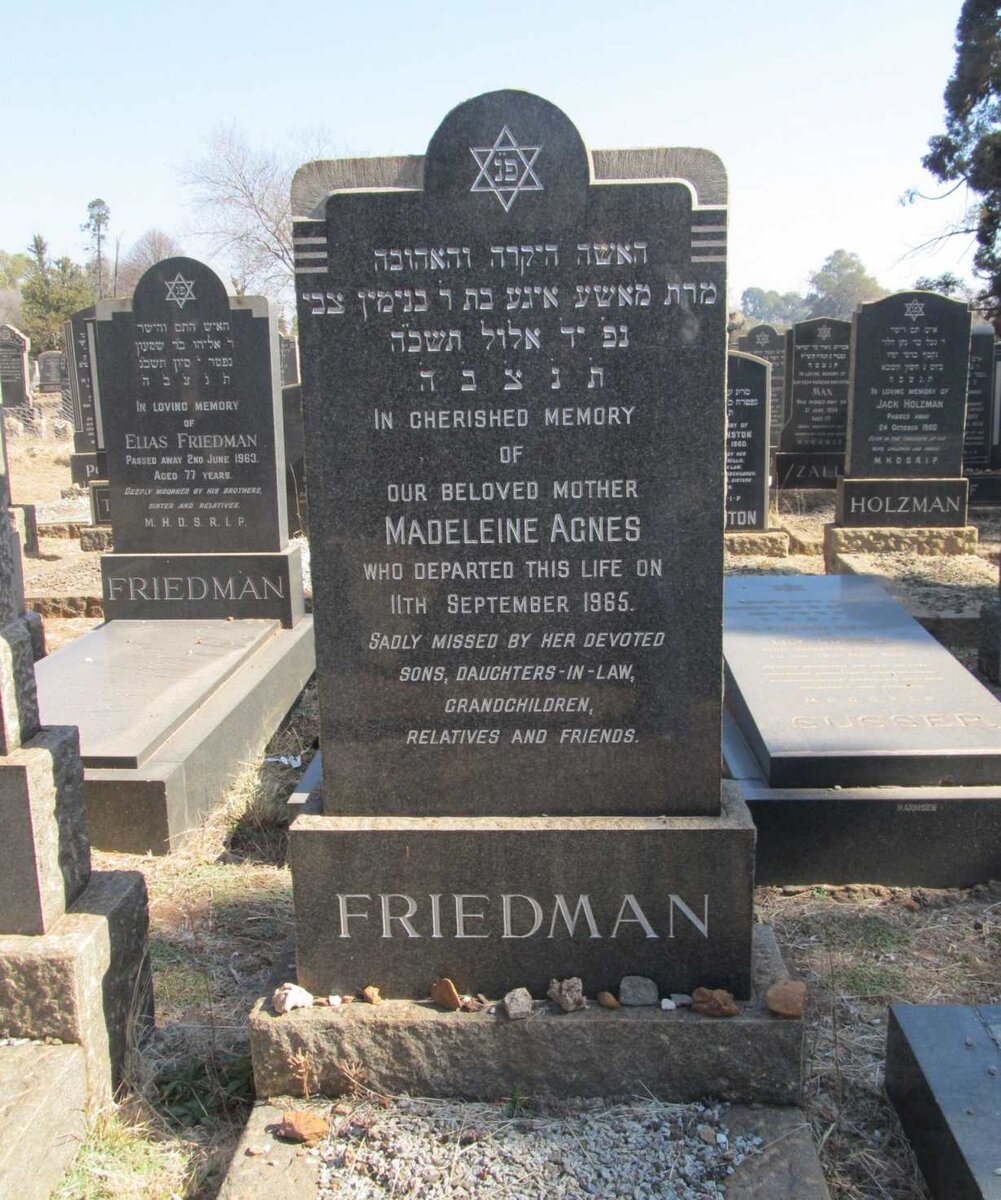 FRIEDMAN Madeleine Agnes -1965