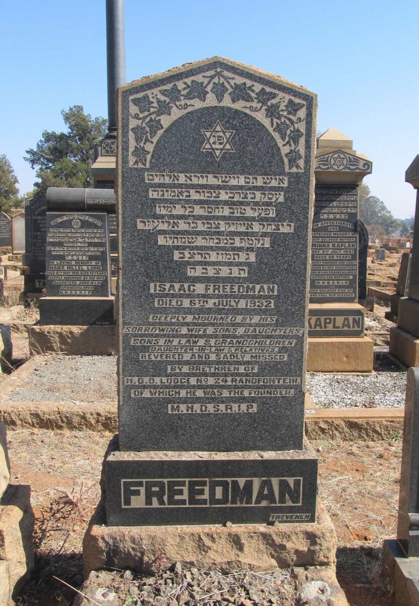 FREEDMAN Isaac -1932