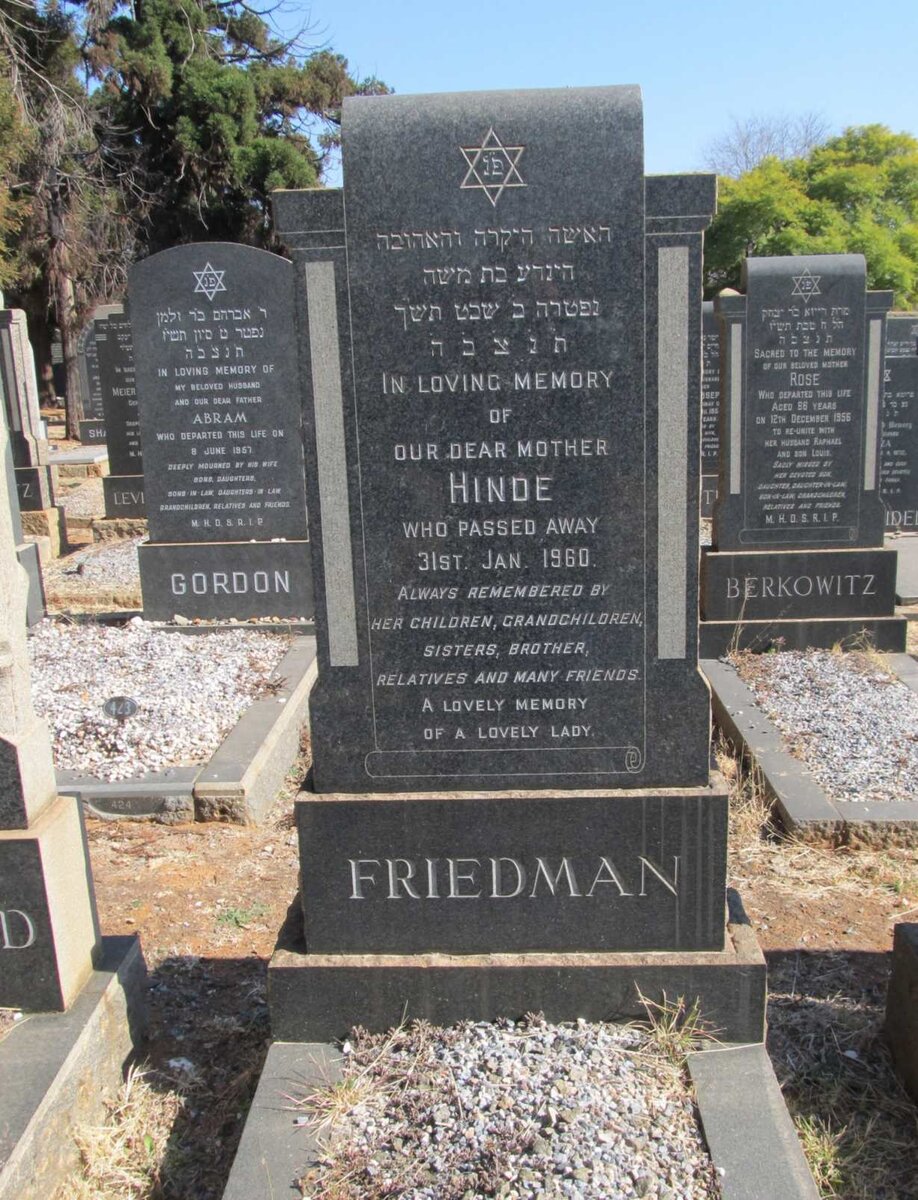 FRIEDMAN Hinde -1960