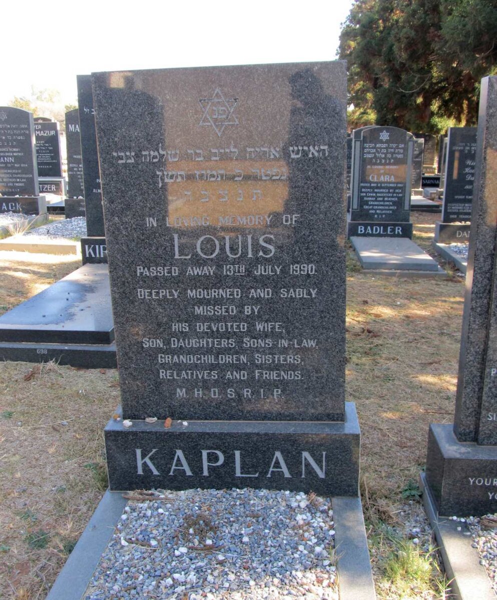 KAPLAN Louis -1990