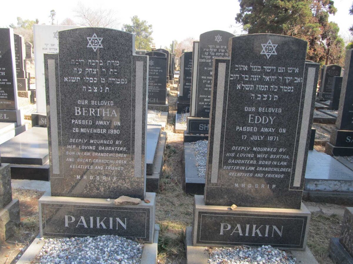 PAIKEN Eddy -1971 &amp; Bertha -1990