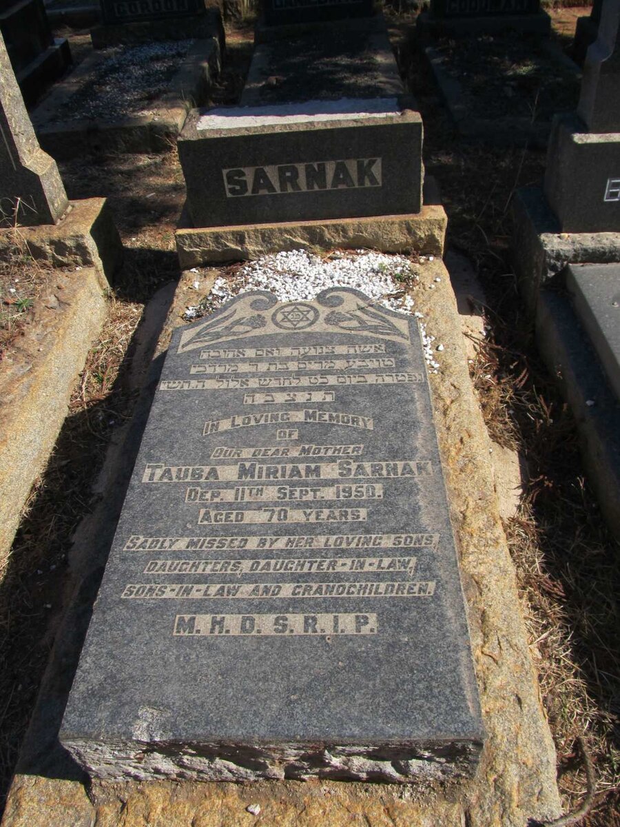 SARNAK Tauba Miriam -1950