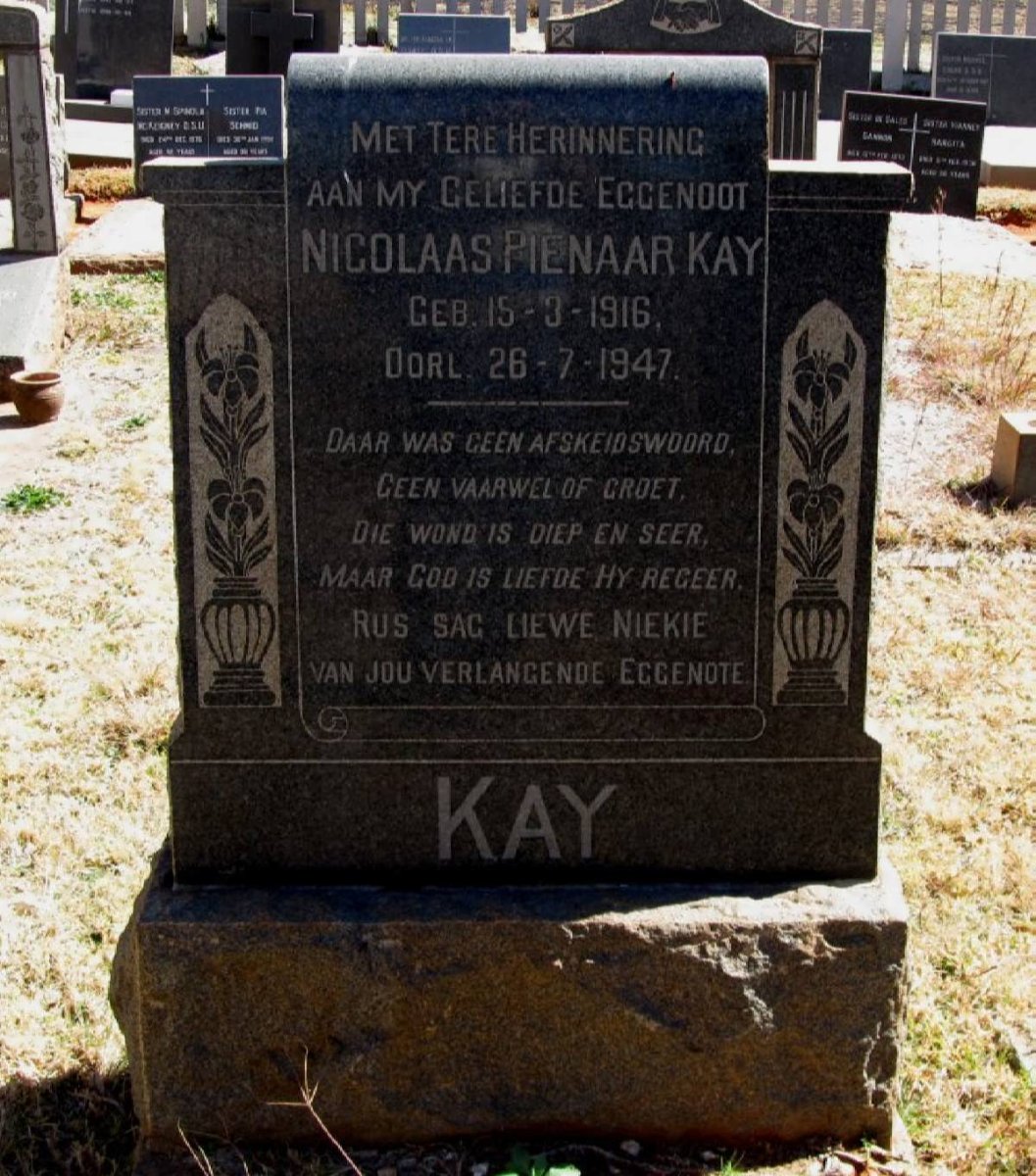 KAY Nicolaas Pienaar 1916-1947