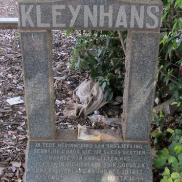 KLEYNHANS Jacobus Hendrik 1947-1948