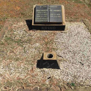 KRUIS Jan Johannes 1888-1964 &amp; Rosa Hermina DE WITT 1889-1962