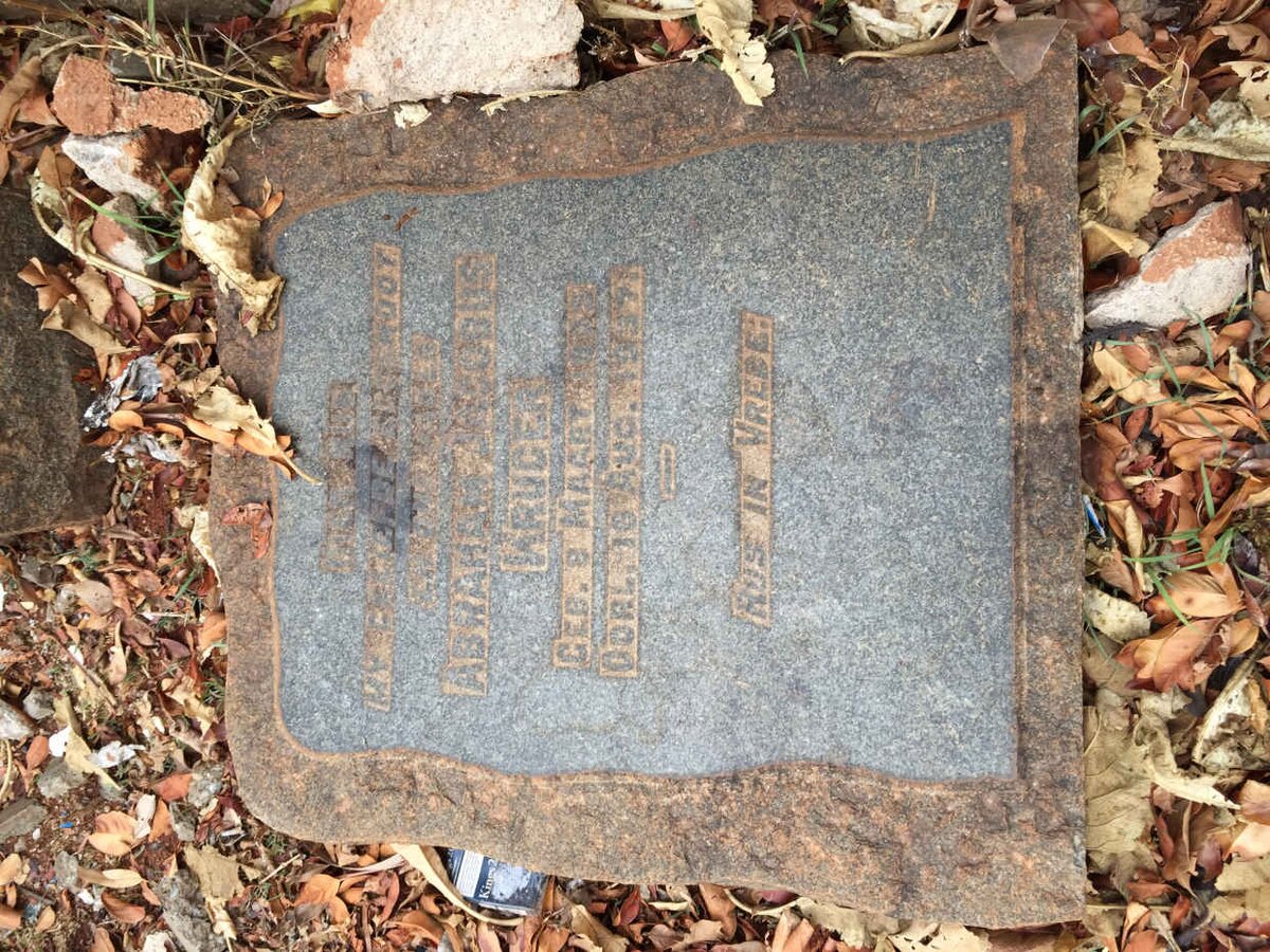 KRUGER Abraham Jacobus 18??-1957