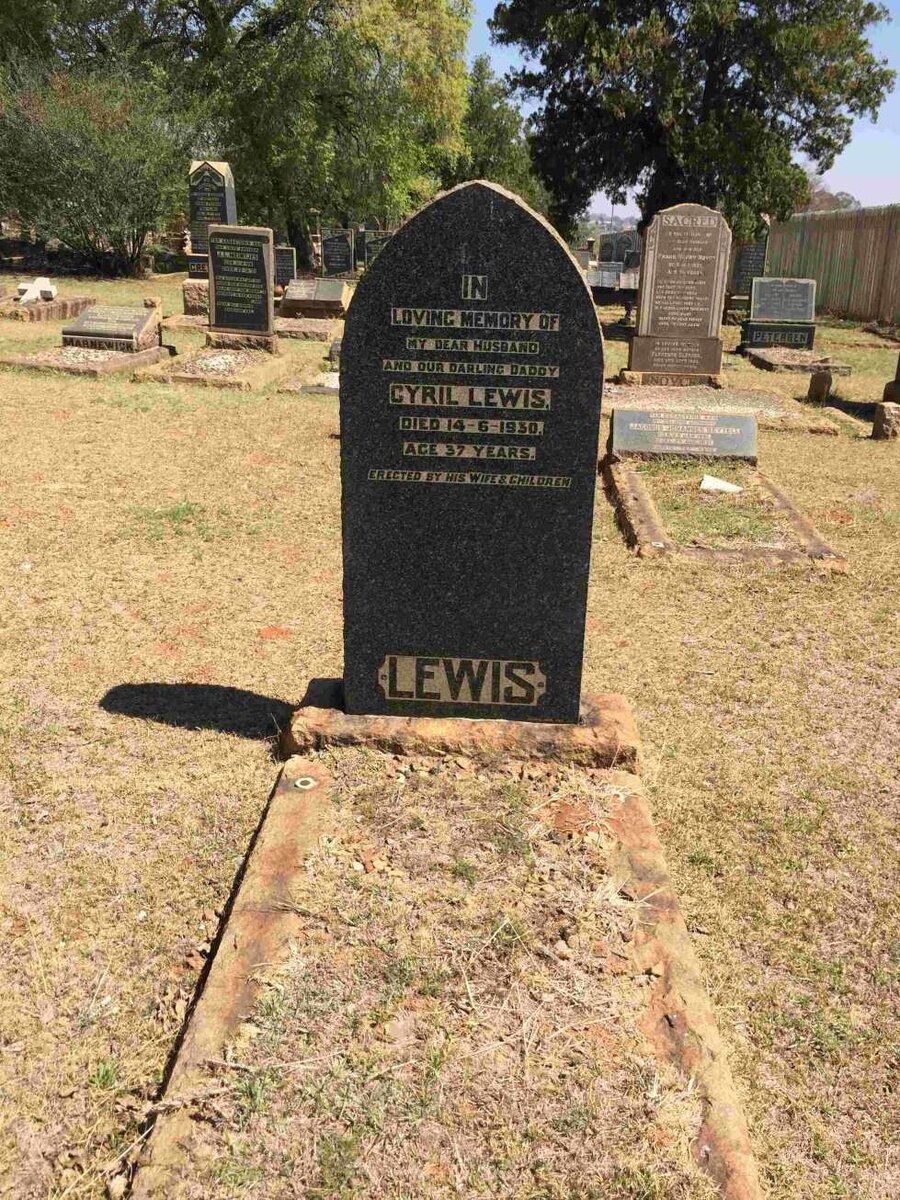 LEWIS Cyril Lewis -1930