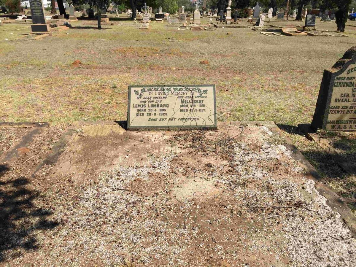 LOMBARD Lewis 1885-1928 &amp; Millicent 1891-1953