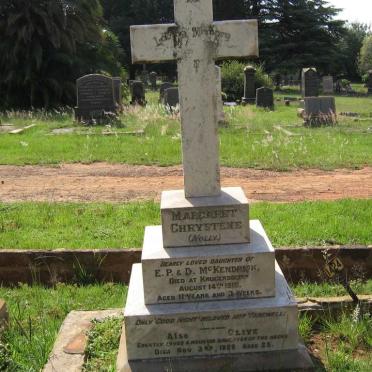 McKENDRICK Olive  -1926 :: McKENDRICK Margaret Chrystene -1918