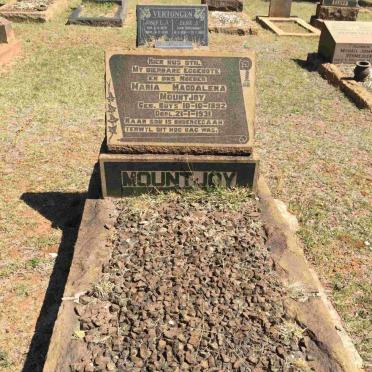 MOUNTJOY Maria Magdalena 1892-1931