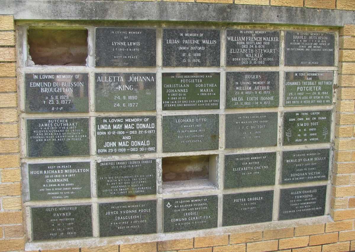 10. Memorial wall