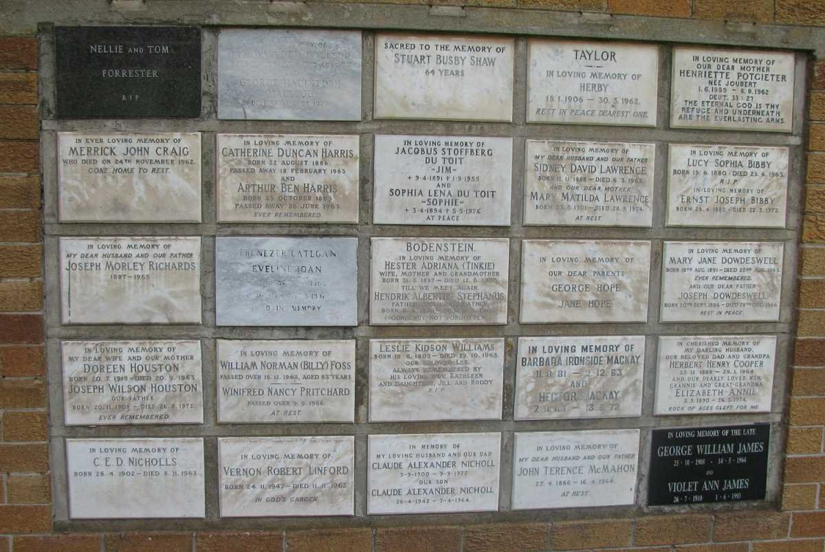 13. Memorial wall