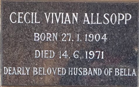 ALLSOPP Cecil Vivian 1904-1971