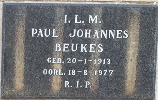 BEUKES Paul Johannes 1913-1977