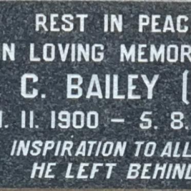 BAILEY E.C. 1900-1975