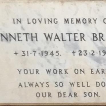 BRADLEY Kenneth Walter 1945-1972