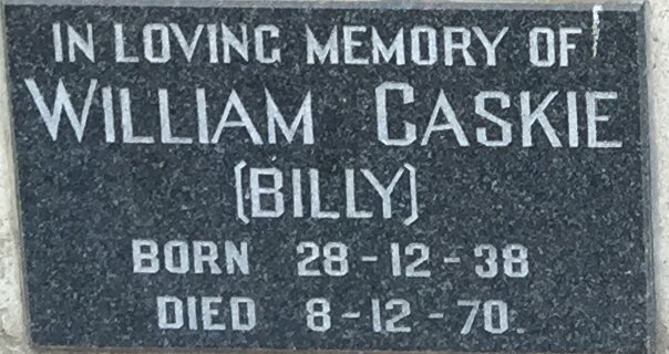 CASKIE William 1938-1970