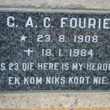 FOURIE C.A.C. 1908-1984