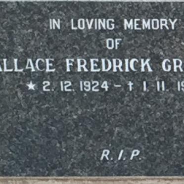 GRADWELL Wallace Fredrick 1924-1976