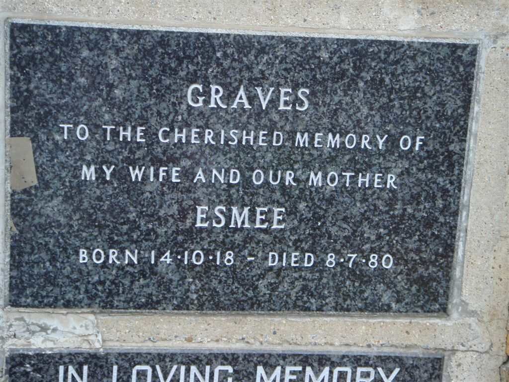 GRAVES Esmee 1918-1980