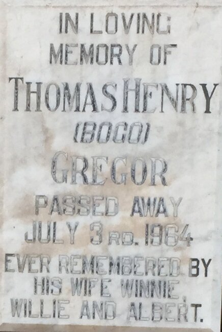 GREGOR Thomas Henry -1964