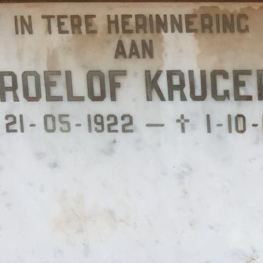 KRUGER Roelof 1922-1984