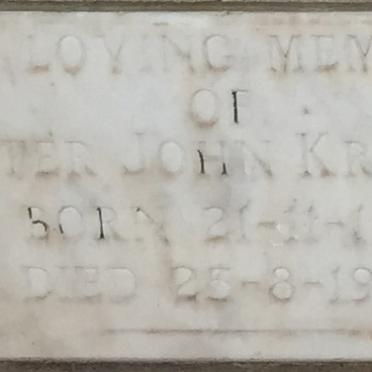 KRUGER Peter John 1911-1970