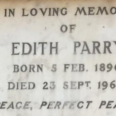 PARRY Edith 1896-1964
