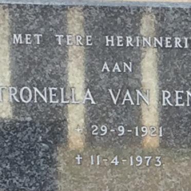 RENSBURG Petronella, van 1921-1973