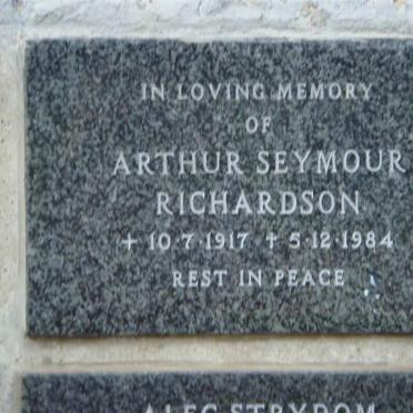 RICHARDSON Arthur Seymour 1917-1984