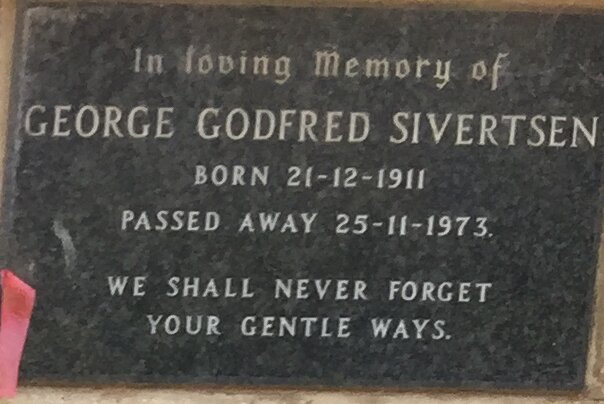 SIVERTSEN George Godfred 1911-1973