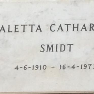 SMIDT Aletta Catharina 1910-1973