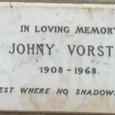 VORSTER Johny 1908-1968