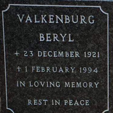 VALKENBURG Beryl 1921-1994