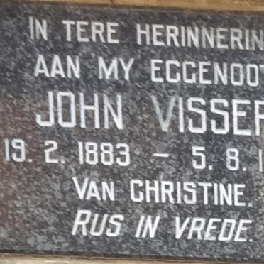 VISSER John 1883-1966